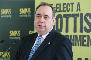 Alex Salmond at athe launch of his 2011 manifesto calling for an independence referendum.