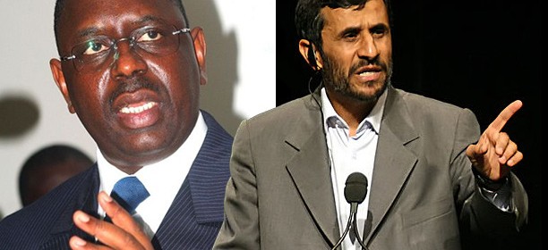Presidents Macky Sall and Mahmoud Ahmadinejad