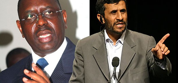 Presidents Macky Sall and Mahmoud Ahmadinejad